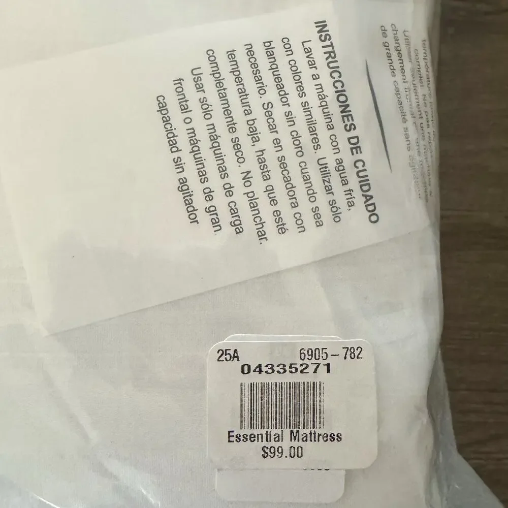 Pottery Barn Teen Essential Mattress Pad Cover WHITE FULL 54